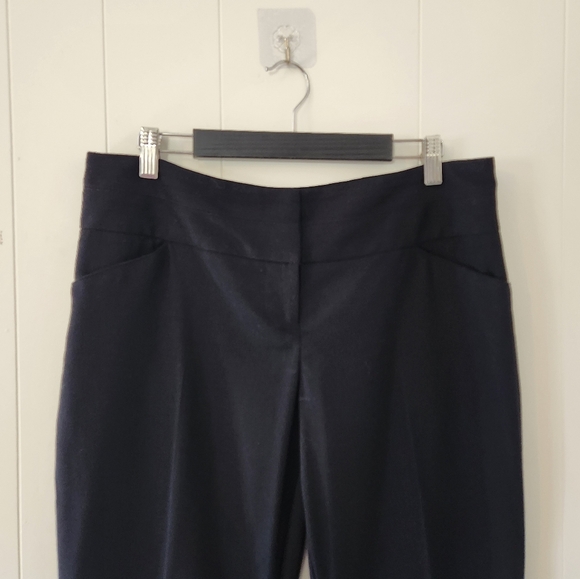 Rickis Black Dress Pants Crepe Flare Bootcut Office Work Wear High Waisted Rise - Picture 4 of 7